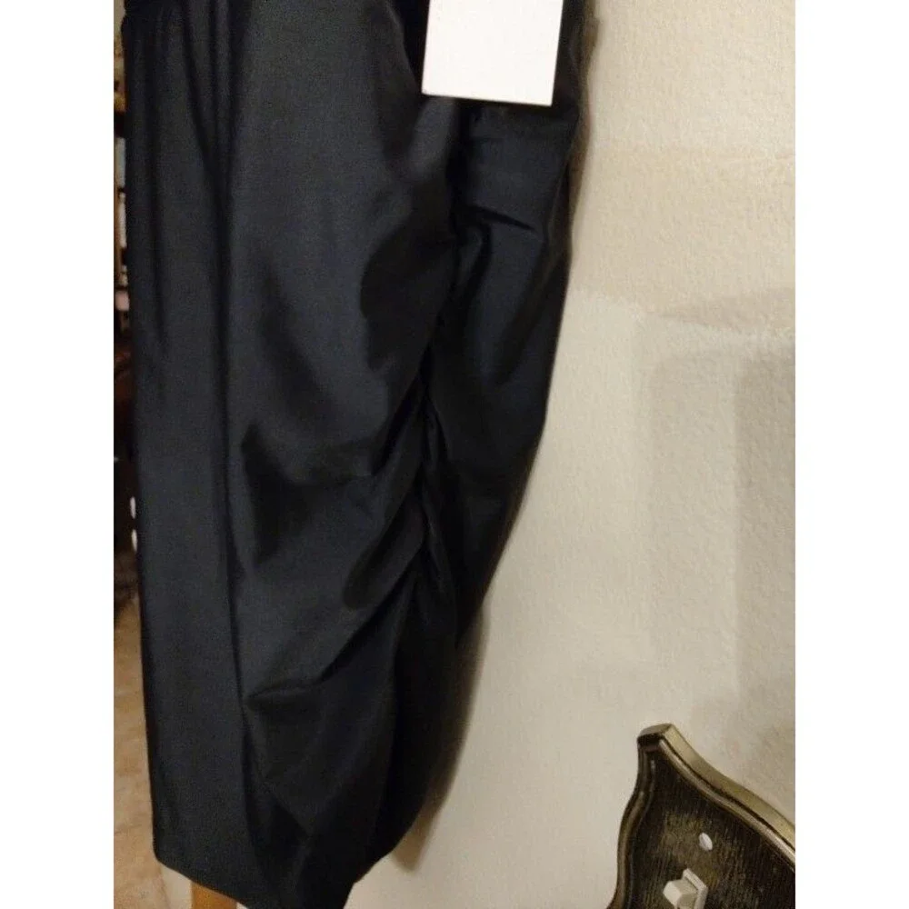 New with tag Women Swimsuits for All Black One Piece Swim Dress w Briefs Size 22